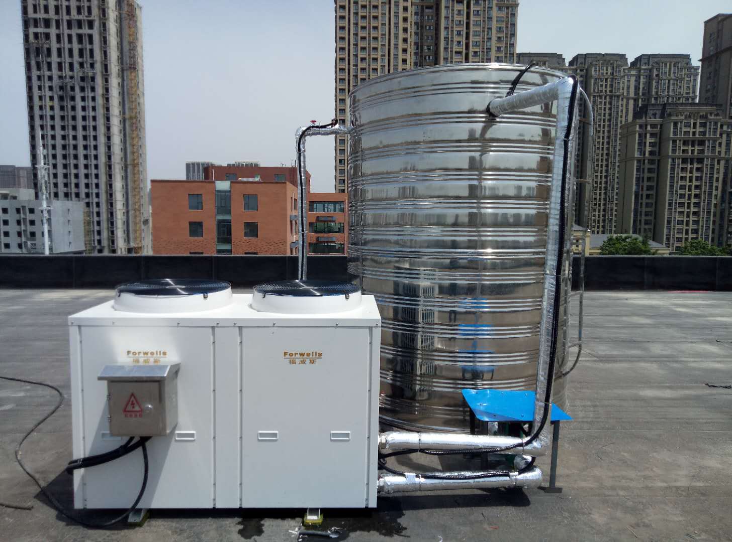 空氣能熱水器機組因地制宜安裝